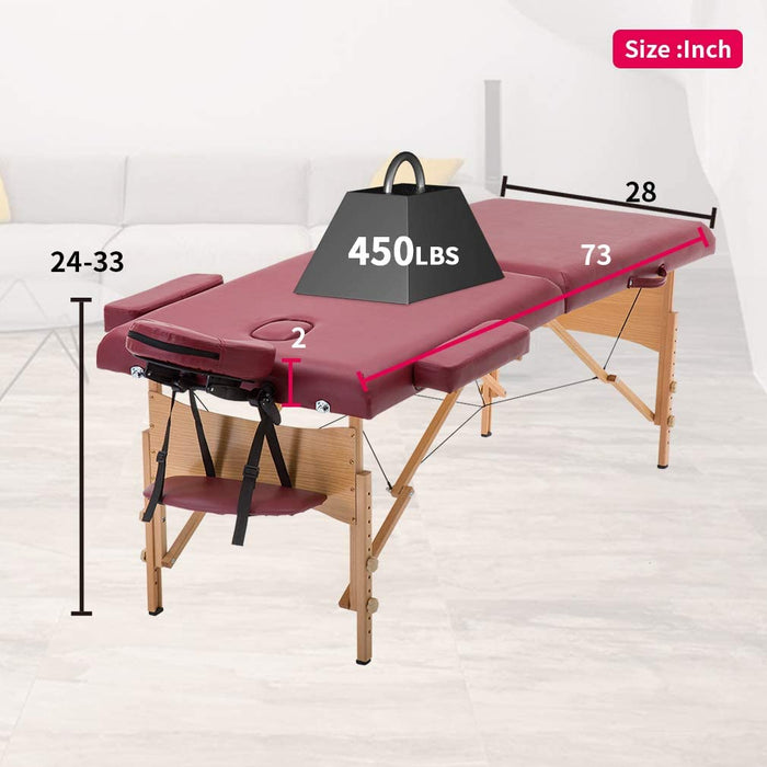 Massage Bed Spa Folding  Facial Cradle Salon Bed
