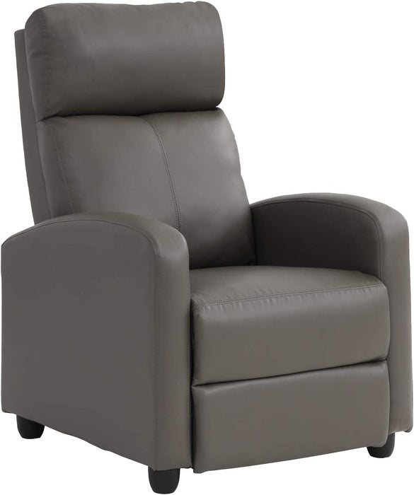 Recliner Chair for Living Room with PU Leather Padded Seat Backrest