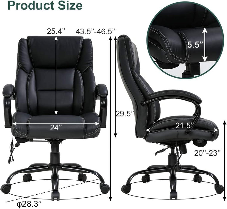 Swivel Rolling High Back PU Leather Computer Chair