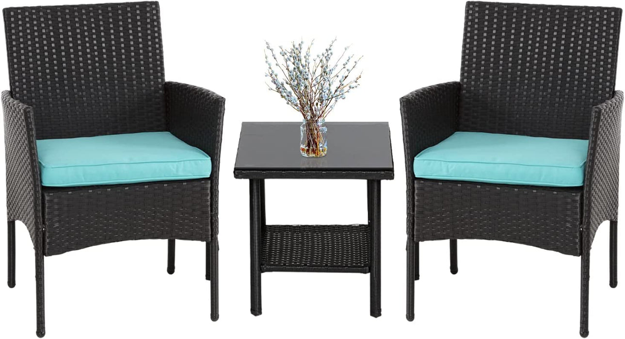 Patio Furniture Sets Outdoor Wicker Bistro Set Rattan Chair Conversation Sets