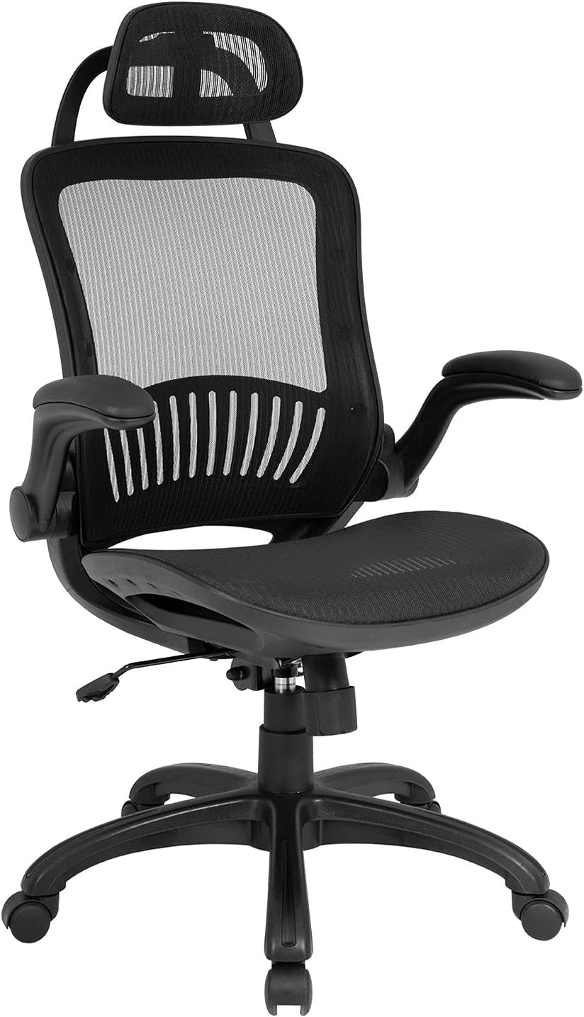 Executive Office High Back Mesh Chair, FlipUp Arms