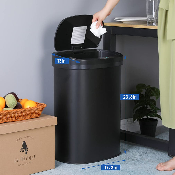 13 Gallon Automatic Kitchen Trash Can — BestOffice