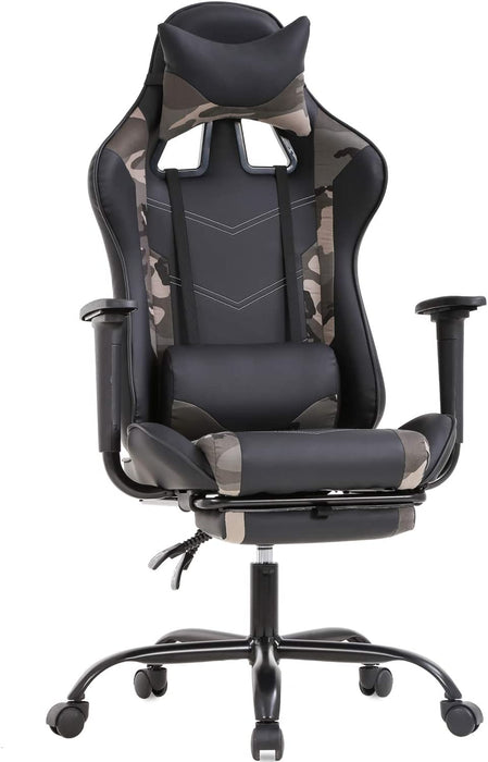 Ergonomic Computer Gaming Chair – PU Leather Desk Chair with