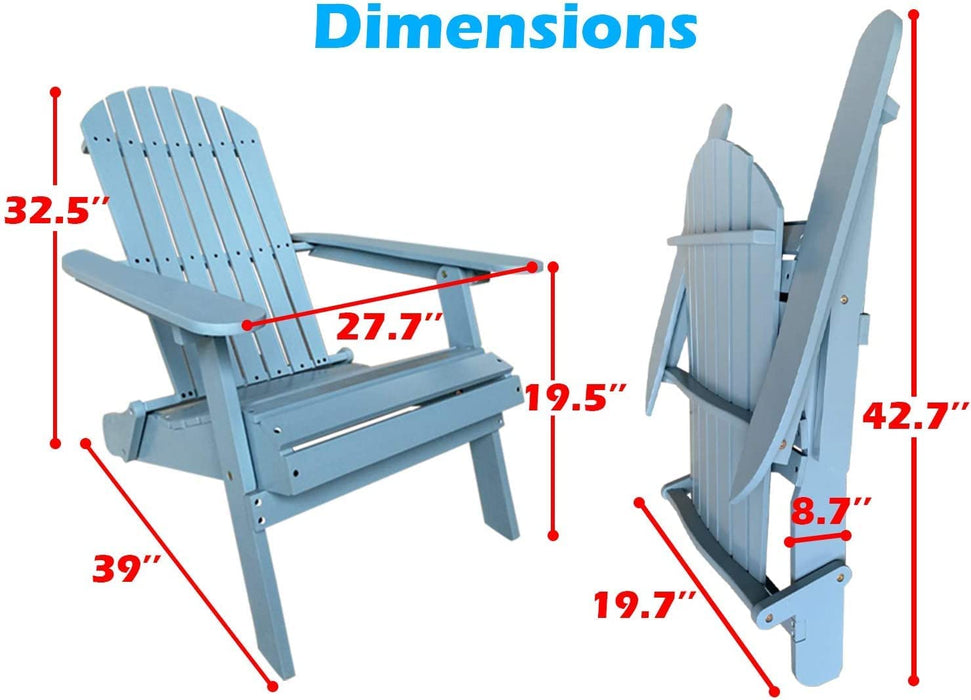 Folding Adirondack Chair Patio Chairs Lawn Chair Outdoor Wood Chairs
