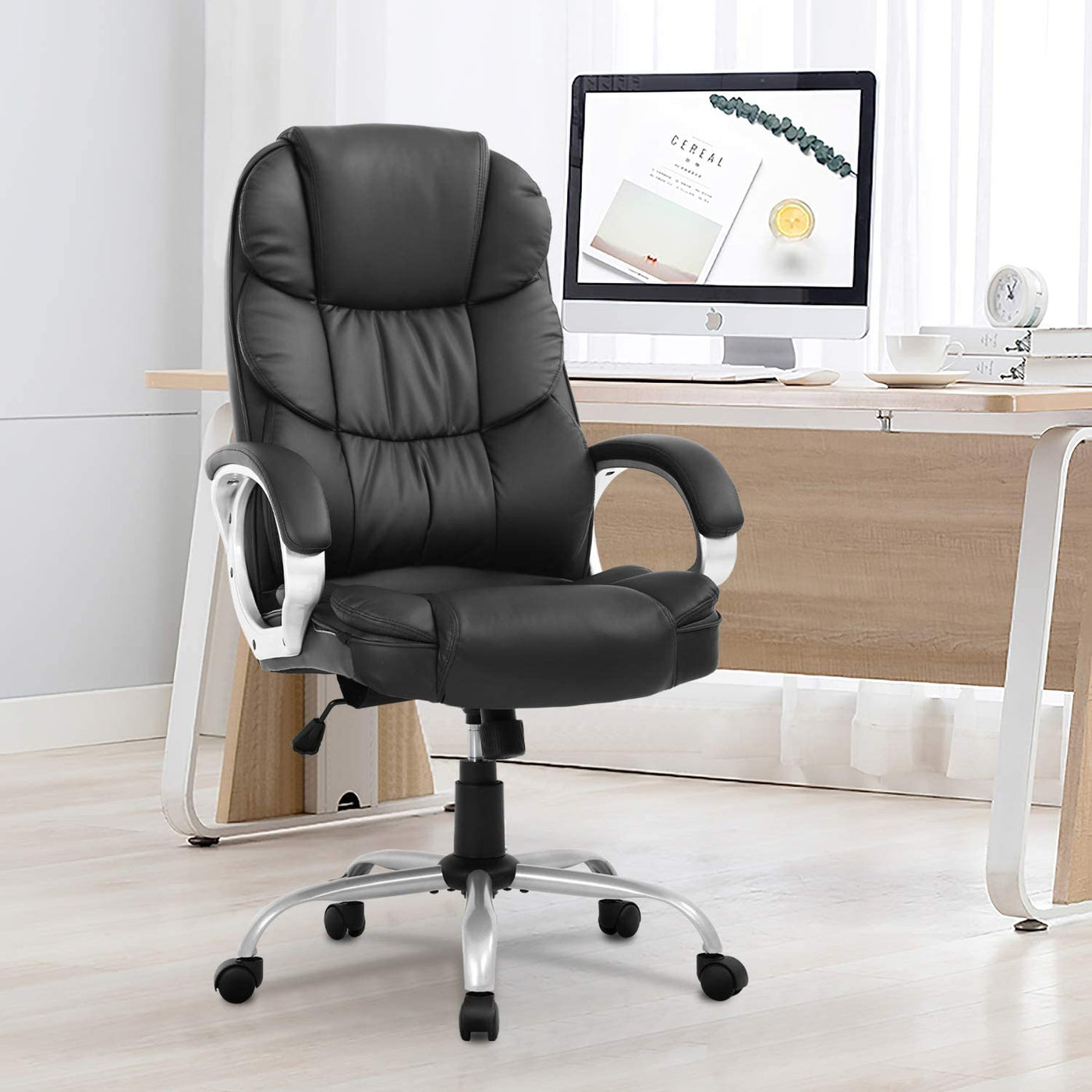 Computer High Back PU Leather Chair — BestOffice