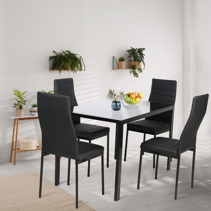 5 Piece Chairs Dining Table Set Kitchen Table for Small Spaces