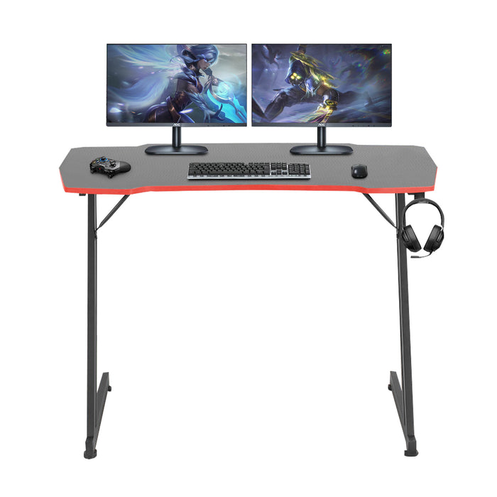 Z Shaped PC Table Gaming Desk