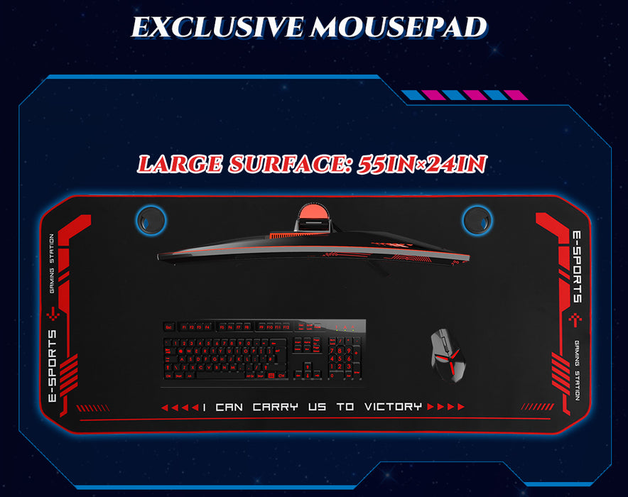 Full-Surface Mouse Pad Gamer Workstation