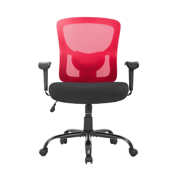 BestOffice Big and Tall Office Chair 400lbs Desk Chair Mesh Computer Chair with Lumbar Support Wide Seat Adjust Arms Rolling Swivel High Back Task