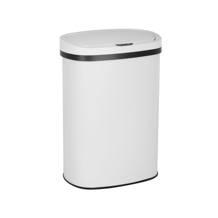 FDW Garbage Can 13 Gallon 50 Liter Kitchen Trash Can for Bathroom Bedroom  Home Office Automatic Touch Free High-Capacity with Lid Brushed Stainless  Steel Waste Bin