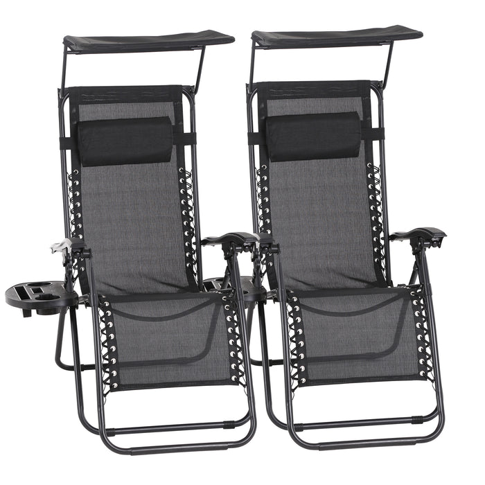 Zero Gravity Chair Patio Chairs Lounge Chair 2 Pack Recliner